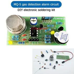 DIY electronic kit MQ-5 gas detection alarm circuit learning soldering project DIY electronic kit MQ-5 gas detection alarm circuit learning soldering project