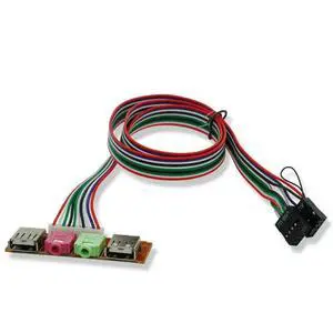 PC Computer USB Port Audio Headset Microphone Cable Support Front Panel PC Computer USB Port Audio Headset Microphone Cable Support Front Panel