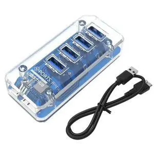 YM-4XUSB3.0 Splitter HUB Laptop Desktop Computer Hub Multi-Port USB Docking Station Adapter Splitter Durable ,Rectangular Model YM-4XUSB3.0 Splitter HUB Laptop Desktop Computer Hub Multi-Port USB Docking Station Adapter Splitter Durable ,Rectangular Model