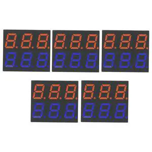 5PCS 0.28 Inch 6-Digit 7-Segment LED Display, Dual Color 9-Pin Digital Tube, Red Blue 6-Bit in One LED Numeric Display Module 5PCS 0.28 Inch 6-Digit 7-Segment LED Display, Dual Color 9-Pin Digital Tube, Red Blue 6-Bit in One LED Numeric Display Module
