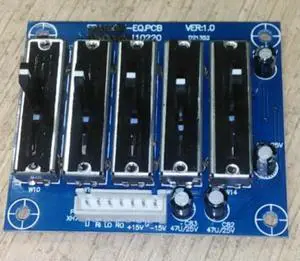 1PCS Stereo 5-band Equalizer EQ Board 5-segment Audio Tone Preamplifier Board Module 1PCS Stereo 5-band Equalizer EQ Board 5-segment Audio Tone Preamplifier Board Module