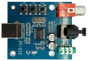 PCM2704 Audio DAC USB to S/PDIF Sound Card hifi DAC Decoder Board 3.5mm Analog Coaxial Optical Fiber Output Module PCM2704 Audio DAC USB to S/PDIF Sound Card hifi DAC Decoder Board 3.5mm Analog Coaxial Optical Fiber Output Module