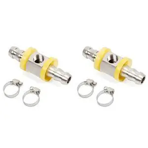 2Pcs 3/8 Inch Fuel Line Pressure TFitting Adapter For Fuel Pressure Gauge Sensor Barbed Push Lock T-Fitting Adapter 2Pcs 3/8 Inch Fuel Line Pressure TFitting Adapter For Fuel Pressure Gauge Sensor Barbed Push Lock T-Fitting Adapter