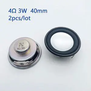 4ohm 3w mini speaker 40mm diameter 18mm thickness speaker unit 2pcs 4ohm 3w mini speaker 40mm diameter 18mm thickness speaker unit 2pcs