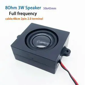8ohm 3w sound chamber speaker Full frequency cavity box 50*45mm with cable 2pin 2.0 terminal 1pcs 8ohm 3w sound chamber speaker Full frequency cavity box 50*45mm with cable 2pin 2.0 terminal 1pcs