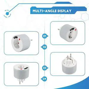 Timer Socket, Timer Digital Single Switch Rotating Countdown Timer 15 Minutes to 24 Hours with LED Digital EU Plug Timer Socket, Timer Digital Single Switch Rotating Countdown Timer 15 Minutes to 24 Hours with LED Digital EU Plug