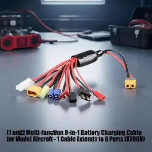 PVC XT60H Charging Cable 8 Way Splitter Wire For LiBatteries Toy PVC XT60H Charging Cable 8 Way Splitter Wire For LiBatteries Toy