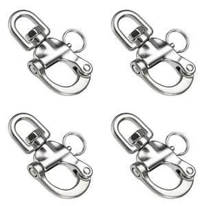 4X Stainless Steel Swivel Shackle Quick Release Boat Anchor Chain Eye Shackle Swivel Snap Hook For Marine Architectural 4X Stainless Steel Swivel Shackle Quick Release Boat Anchor Chain Eye Shackle Swivel Snap Hook For Marine Architectural