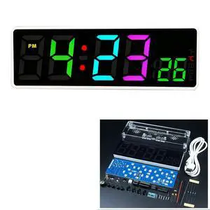 DIY electronic clock kit RGB led 1.5" display date wealarm temperature timing DIY electronic clock kit RGB led 1.5" display date wealarm temperature timing