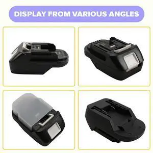 Adapter With Silicone Cover TYPE-C For Parkside 20V Li- Batteries For 18V/20V Power Tools Adapter With Silicone Cover TYPE-C For Parkside 20V Li- Batteries For 18V/20V Power Tools