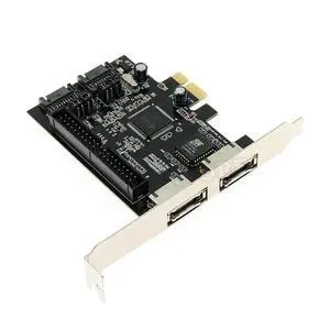 2 Port SATA IDE PCI E Adapter Card PCI E To SATA IDE ESATA X2 Combo Adapter Converter RAID Controller Card Chip JMB363 2 Port SATA IDE PCI E Adapter Card PCI E To SATA IDE ESATA X2 Combo Adapter Converter RAID Controller Card Chip JMB363