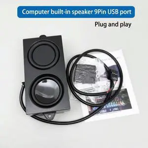9Pin USB speakers for PC 5W with sound card plug and play built-in speaker for computer 9Pin USB speakers for PC 5W with sound card plug and play built-in speaker for computer