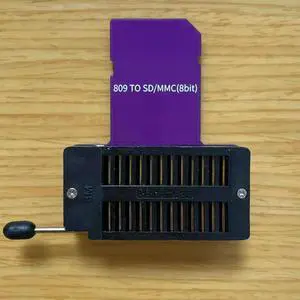 809H EMMC Burner to SD Card Adapter Board 8-bit Wiring 809H EMMC153 169 221 100 809H EMMC Burner to SD Card Adapter Board 8-bit Wiring 809H EMMC153 169 221 100