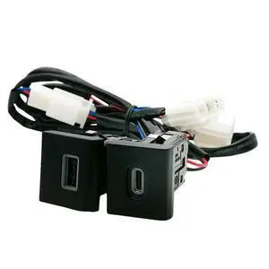 12V/24V Car USB Type C PD Adapter Socket For VW Amarok 11-22 Car Accessories 12V/24V Car USB Type C PD Adapter Socket For VW Amarok 11-22 Car Accessories