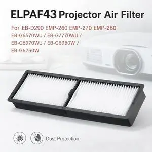 Projector Air Filter ELPAF43 V13H134A43 Replacement Filter Compatible with G6070W G6270W G6370 G6650WU G6800 G6900WU EH-LS100 Pr Projector Air Filter ELPAF43 V13H134A43 Replacement Filter Compatible with G6070W G6270W G6370 G6650WU G6800 G6900WU EH-LS100 Pr