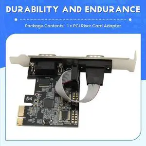 AX99100 Chipest RS232 Serial COM & DB25 Printer Parallel Port LPT to PCI Riser Card Adapter for Desktop PC AX99100 Chipest RS232 Serial COM & DB25 Printer Parallel Port LPT to PCI Riser Card Adapter for Desktop PC