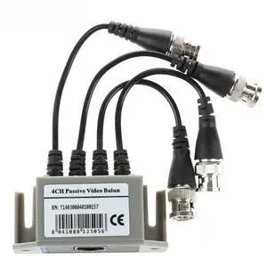 4-Channel Video Balun BNC UTP CAT5 Transmitter for CCTV/ Surveillance Camera Trend 4-Channel Video Balun BNC UTP CAT5 Transmitter for CCTV/ Surveillance Camera Trend