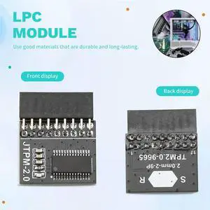 TPM2.0 Module for 18Pin LPC TPM Security Module LPC Module for Motherboard for Win11 Module TPM2.0 Module for 18Pin LPC TPM Security Module LPC Module for Motherboard for Win11 Module
