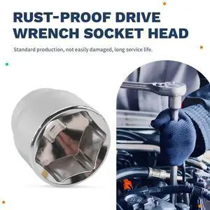 36mm Hex Socket Wrench Head 1/2 Inch Drive Anti-Rust 6 Point Socket Bit for Ratchet Wrench Auto Repair Hand Tools 36mm Hex Socket Wrench Head 1/2 Inch Drive Anti-Rust 6 Point Socket Bit for Ratchet Wrench Auto Repair Hand Tools