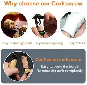 Shape Wine Opener, Air Pressure Corkscrew with Wine Stopper Type Cork Ejector for Red White Wine Bottle Shape Wine Opener, Air Pressure Corkscrew with Wine Stopper Type Cork Ejector for Red White Wine Bottle