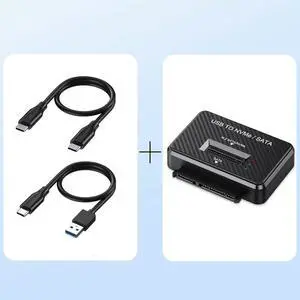 M2 SATA NVMe SSD To USB 3.1 10Gbps Direct Plug for 2.5 Inch SATA SSD HDD Disk Drive Adapter M2 SSD Enclosure Docking Base M2 SATA NVMe SSD To USB 3.1 10Gbps Direct Plug for 2.5 Inch SATA SSD HDD Disk Drive Adapter M2 SSD Enclosure Docking Base