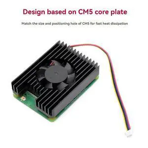 3007 Cooling Fan for Raspberry Pi Compute Module 5 5V 8000RPM PWM Radiator Aluminum Alloy Heat Sink for CM5 3007 Cooling Fan for Raspberry Pi Compute Module 5 5V 8000RPM PWM Radiator Aluminum Alloy Heat Sink for CM5