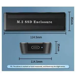 Flip M2 Solid State Drive Box NVME Dual Protocol SATA Notebook SSD Mobile Hard Drive Box Type-C Flip M2 Solid State Drive Box NVME Dual Protocol SATA Notebook SSD Mobile Hard Drive Box Type-C