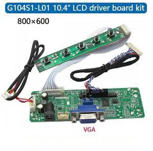 LCD driver board kit for G104S1-L01 10.4" LED industrial screen VGA signal input LCD driver board kit for G104S1-L01 10.4" LED industrial screen VGA signal input