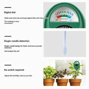2-Pack Soil Moisture Meter 40cm Long-Type Potted Plant Gardening Tester Soil Moisture Detector 2-Pack Soil Moisture Meter 40cm Long-Type Potted Plant Gardening Tester Soil Moisture Detector