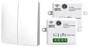 Wall Light Switch RF 433Mhz Self-Powered Push Button On-Off Remote Control Waterproof Wall Light Switch RF 433Mhz Self-Powered Push Button On-Off Remote Control Waterproof