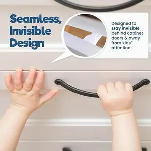 Baby Proofing Cabinet Latch Locks (10 Pack) - No Drilling or Tools Required , Works with Most Cabinets and Drawers Baby Proofing Cabinet Latch Locks (10 Pack) - No Drilling or Tools Required , Works with Most Cabinets and Drawers