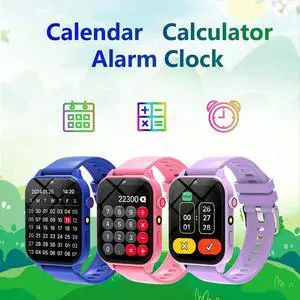 Children Study watch HD Camera Games Flashlight Sleep Monitoring Alarm Calculator Birthday Gift for Boys Girls D Children Study watch HD Camera Games Flashlight Sleep Monitoring Alarm Calculator Birthday Gift for Boys Girls D
