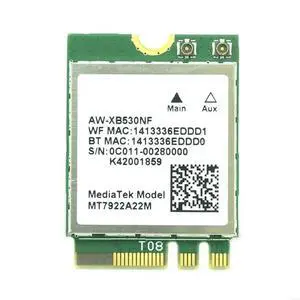 MT7922 6E Adapter Bluetooth5.2-compatible 2400Mb Tri-Band MT7922 6E Adapter Bluetooth5.2-compatible 2400Mb Tri-Band