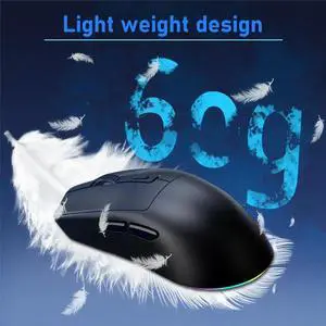 Rechargeable Gaming Mouse with Charging Dock Bluetooth 2.4G Dual Mode Backlight Ergonomic Design Game Mouse B Rechargeable Gaming Mouse with Charging Dock Bluetooth 2.4G Dual Mode Backlight Ergonomic Design Game Mouse B