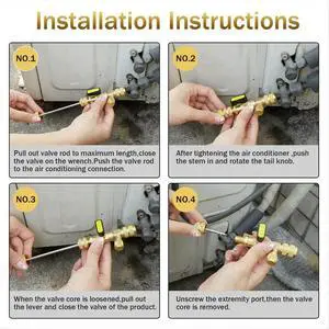 High-Valve Core Replacement Tool for Quick Valve Needle Change - Disassembly Tool High-Valve Core Replacement Tool for Quick Valve Needle Change - Disassembly Tool