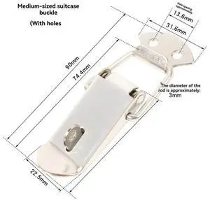 10Pcs Spring Loaded Toggle Catch, Stainless Steel Spring Toggle Lock with Padlock Hole for Cabinet, Wooden Case Large 10Pcs Spring Loaded Toggle Catch, Stainless Steel Spring Toggle Lock with Padlock Hole for Cabinet, Wooden Case Large