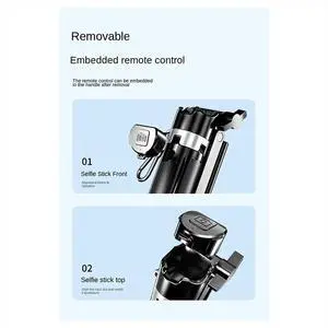 Retractable Tripod 360° Rotation Selfie Stick with Remote Control, Selfie Accessories for Travel Sport Retractable Tripod 360° Rotation Selfie Stick with Remote Control, Selfie Accessories for Travel Sport