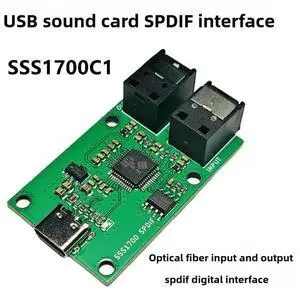 SSS1700C1 USB Sound Card TypeC Interface Spdif Fiber Optic Digital Audio Input/output Digital Interface SSS1700C1 USB Sound Card TypeC Interface Spdif Fiber Optic Digital Audio Input/output Digital Interface