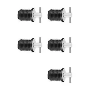 5X Marine Boat Drain Plug T-Handle Screw Adjustable Rubber Deck Drain Plug,Silver 19MM 5X Marine Boat Drain Plug T-Handle Screw Adjustable Rubber Deck Drain Plug,Silver 19MM