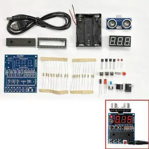 diy electronic Ultrasonic Rangefinder Kit alarm HC-SR04 Reversing radar diy soldering project 51 MCU(no ) diy electronic Ultrasonic Rangefinder Kit alarm HC-SR04 Reversing radar diy soldering project 51 MCU(no )