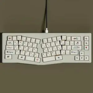 135PCS Mechanical Keyboard Keycaps With Voynich Manuscript Theme Heat Sublimated Keycap Replacement Thick PBT 135PCS Mechanical Keyboard Keycaps With Voynich Manuscript Theme Heat Sublimated Keycap Replacement Thick PBT