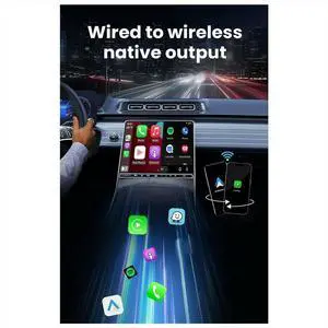 Wired to Carplay & Android Auto 2 in 1 Dongle 2.4/5G Bluetooth 5.0 for Wired CarPlay Android Auto Cars Wired to Carplay & Android Auto 2 in 1 Dongle 2.4/5G Bluetooth 5.0 for Wired CarPlay Android Auto Cars