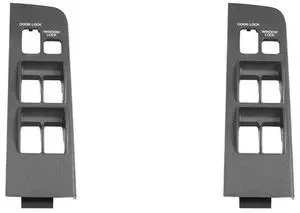 2X Front Armrest Panel Window Switch Bezel For Toyota Land Cruiser 1991-1997 Door Window Switch Cover L 74232-60070-B0 2X Front Armrest Panel Window Switch Bezel For Toyota Land Cruiser 1991-1997 Door Window Switch Cover L 74232-60070-B0