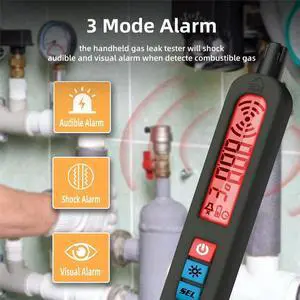 Rechargeable Carbon Dioxide and Combustible Gas Detector Natural Gas and Coal Gas Leak Alarm Temperature Gauge Rechargeable Carbon Dioxide and Combustible Gas Detector Natural Gas and Coal Gas Leak Alarm Temperature Gauge