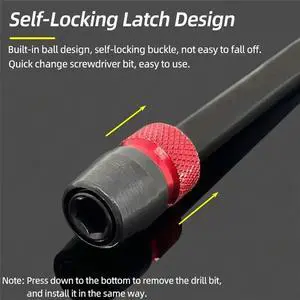 3Pcs 75/150/300mm Screwdriver Bit Holder Magnetlc Extended Self-Locking Extension Rod Quick Release 1/4 Inch Hex 3Pcs 75/150/300mm Screwdriver Bit Holder Magnetlc Extended Self-Locking Extension Rod Quick Release 1/4 Inch Hex
