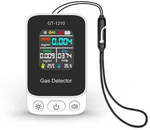 CO2 Carbon Dioxide Detector TVOC HCHO Air Temperature Humidity Tester Gas Detector Co2 Meter Air Sensor CO2 Carbon Dioxide Detector TVOC HCHO Air Temperature Humidity Tester Gas Detector Co2 Meter Air Sensor