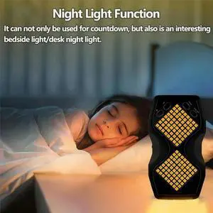 LED Visual Hourglass Timer 1-60 Min with Magnetic Mount,Buzzer & Dimmable Night Light for Kids,Classroom,Cooking,Fitness LED Visual Hourglass Timer 1-60 Min with Magnetic Mount,Buzzer & Dimmable Night Light for Kids,Classroom,Cooking,Fitness