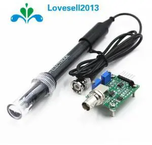 1Set Liquid PH 0-14 Value Detection Regulator Sensor Module Monitoring Control Meter Tester + BNC PH Electrode Probe For 1Set Liquid PH 0-14 Value Detection Regulator Sensor Module Monitoring Control Meter Tester + BNC PH Electrode Probe For