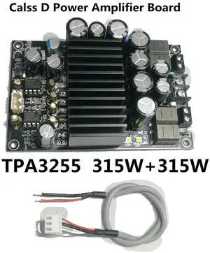 DC 48V TPA3255 Digital 2.0 Channel 600W Audio Power Amplifier Board HIFI Stereo 300W*2 Class D Amplifier DC 48V TPA3255 Digital 2.0 Channel 600W Audio Power Amplifier Board HIFI Stereo 300W*2 Class D Amplifier