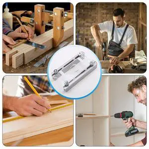 2 in 1 Slotting Bracket Fasteners Slotting Guide Base Tool Adapter for Woodworking Furniture DIY Concealed Connector 2 in 1 Slotting Bracket Fasteners Slotting Guide Base Tool Adapter for Woodworking Furniture DIY Concealed Connector